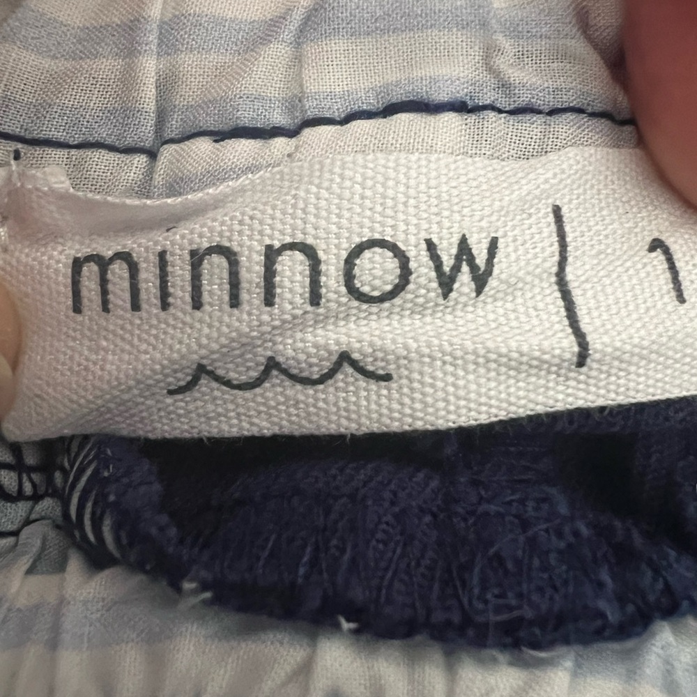 Minnow boys navy twill short - size 1 - Picture 5 of 5